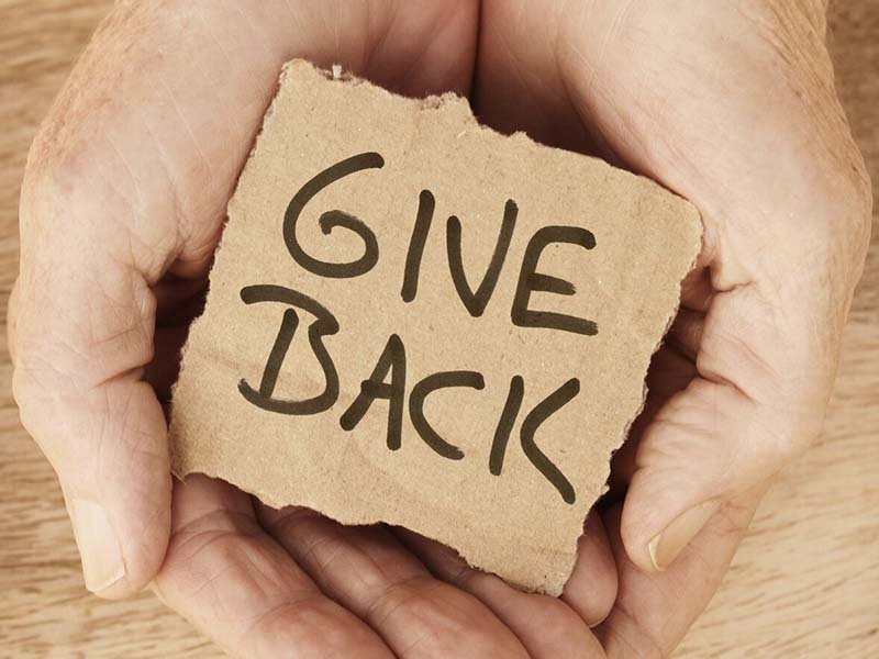 Giving back