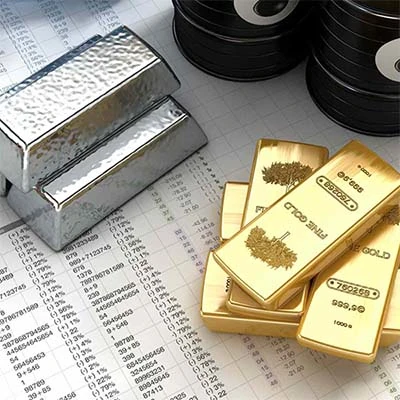 silver and gold materials silver and gold materials