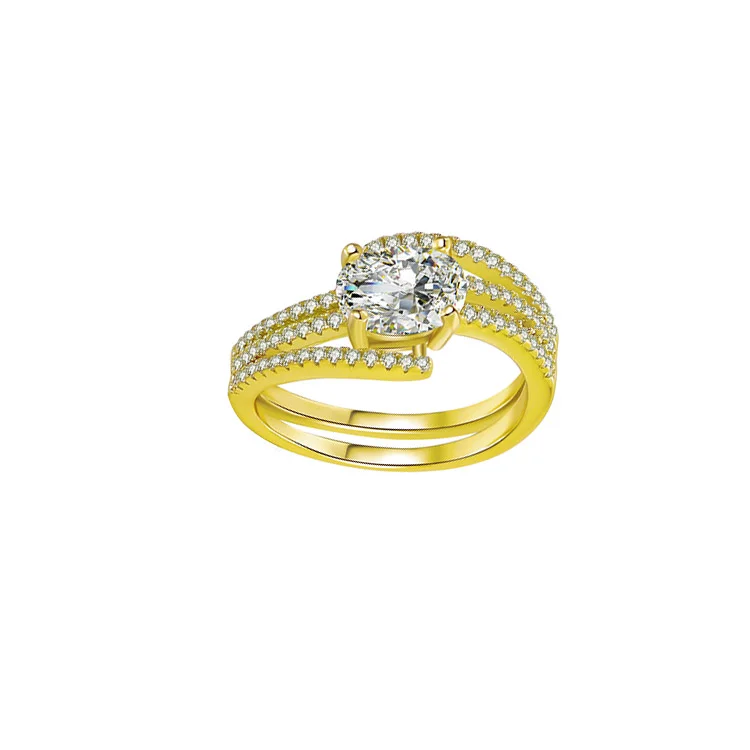Multi row Zircon Ring SRS00972