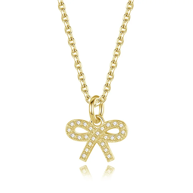 Rope knot zircon necklace SNS00976