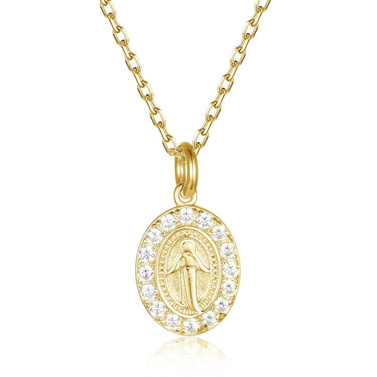 Coin Zircon Necklace SNS00983