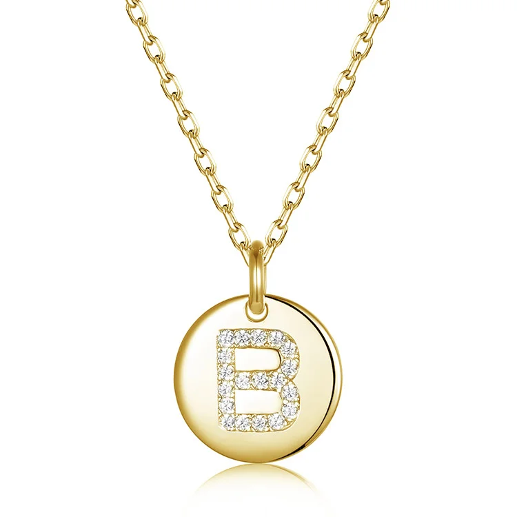 B Zircon Necklace SNS00988