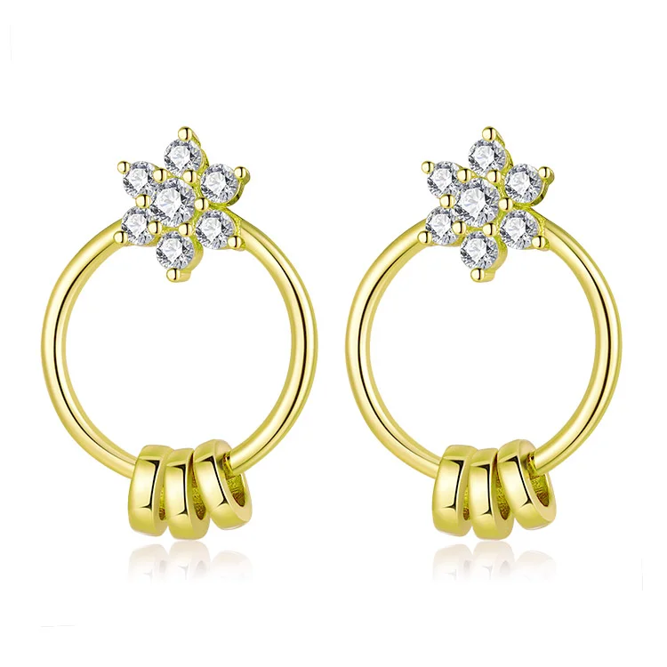Circular Zircon Earrings SES01009