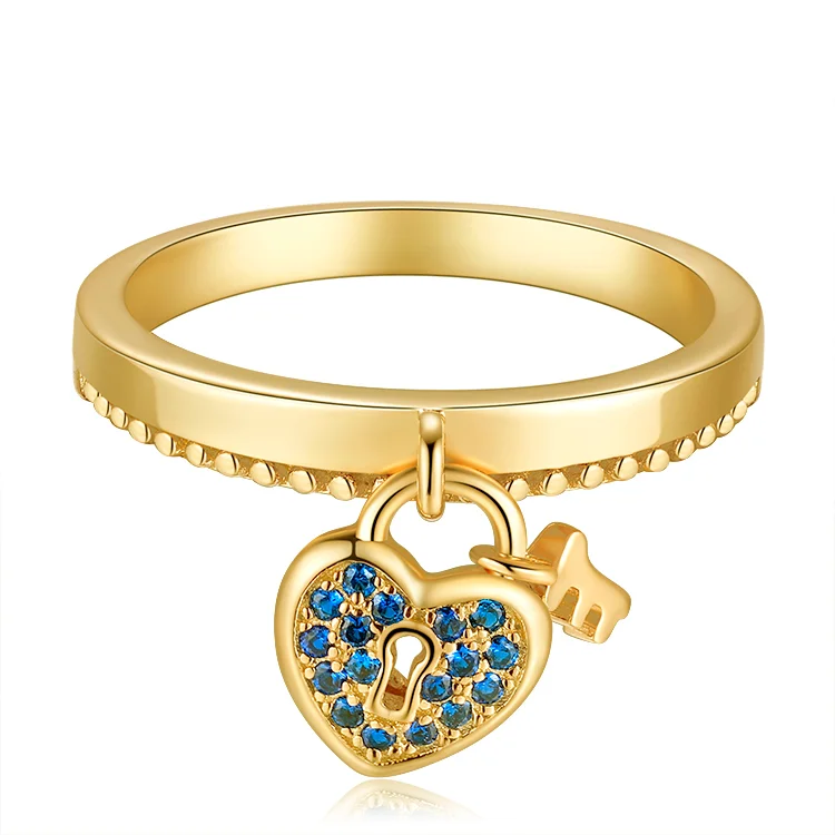 Heart shaped lock ring SNS01033