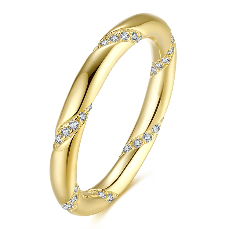 Spiral patterned zircon ring SRS01040