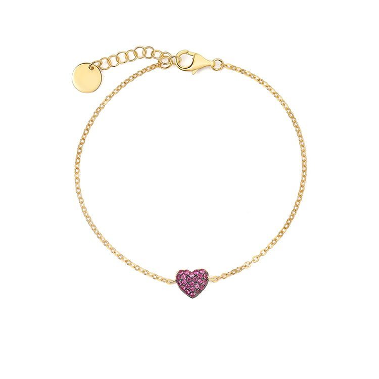 Red Heart Zircon Bracelet SBS01098