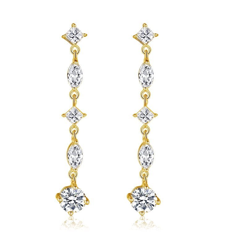 Hanging curtain earrings SES01116