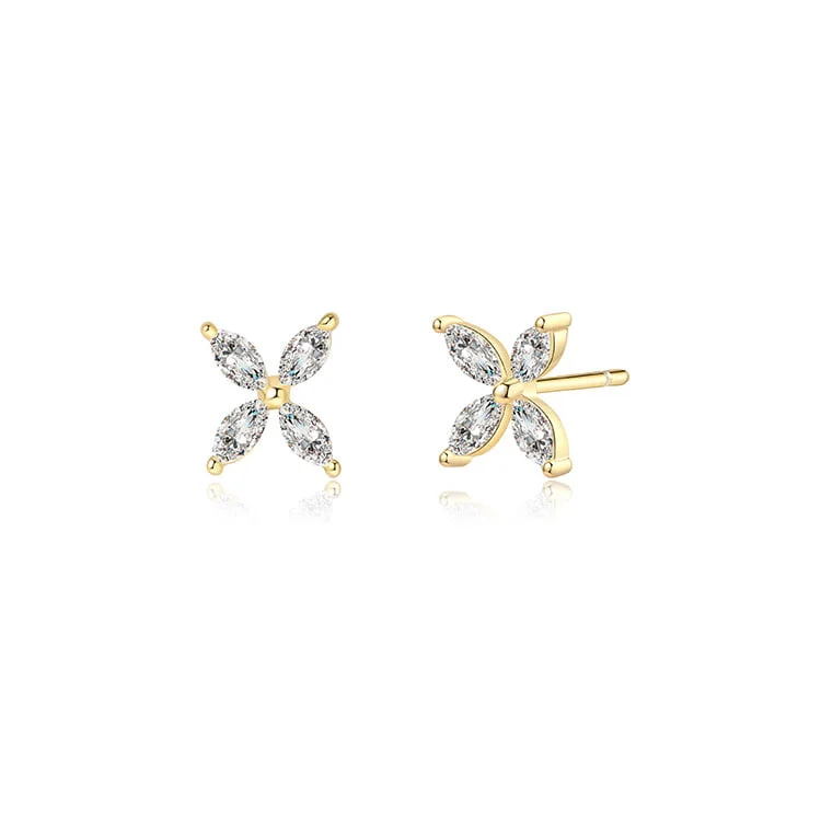 Four leaf earrings SES01129