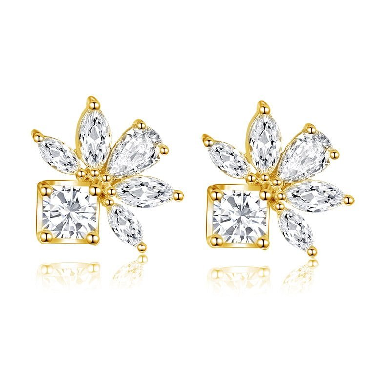 Flower grass earrings SES01138