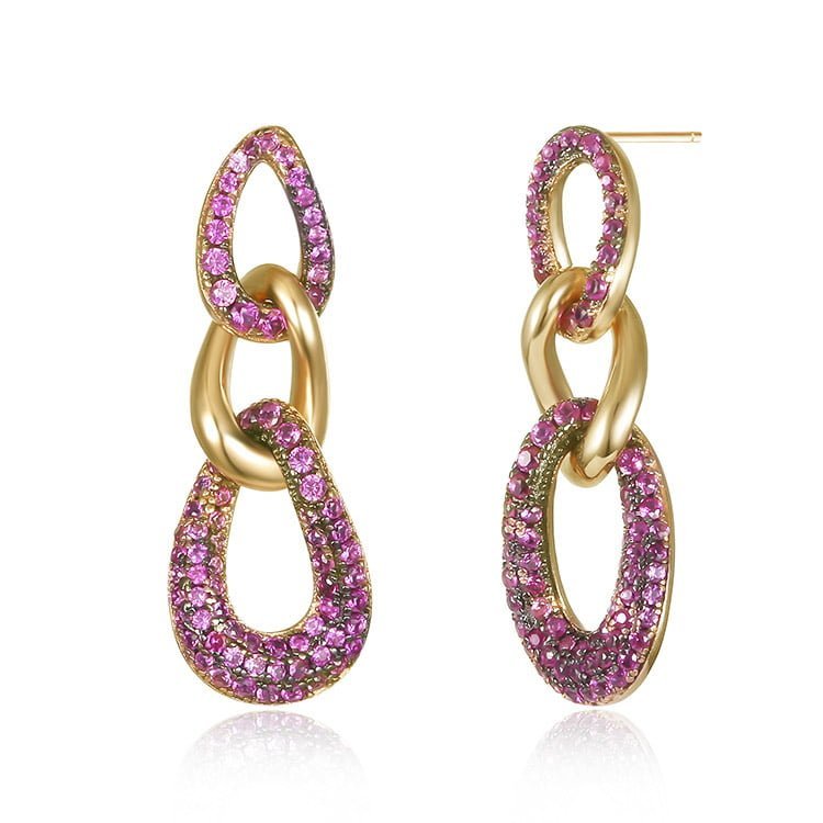 Chain earrings SES01145