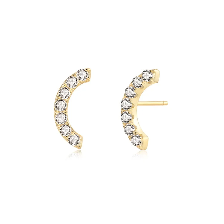 Curved earrings SES01146