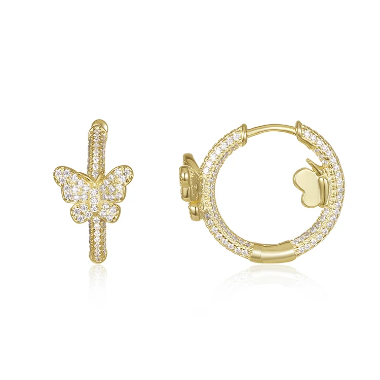 Butterfly Hoop Earrings SES01255