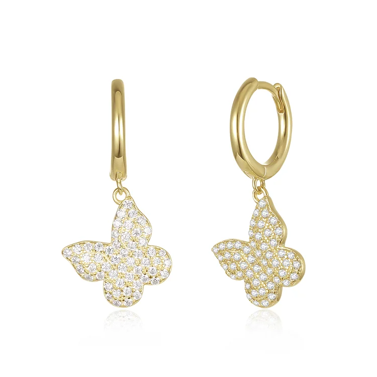 Butterfly drop earrings SES01257
