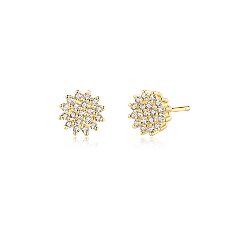 lotus zircon earrings SES01259