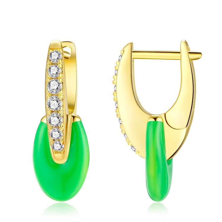 Moon drop earrings SES01264-1