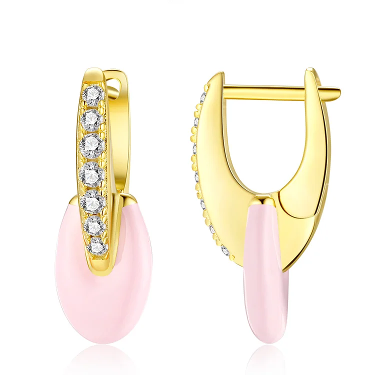 Moon drop earrings SES01264-3