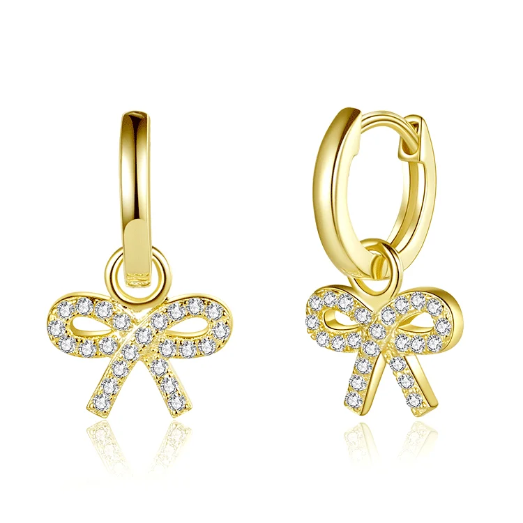 Bow Zircon Earrings SES01269