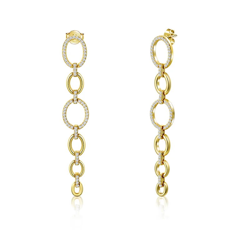 Hoop zircon earrings SES01286
