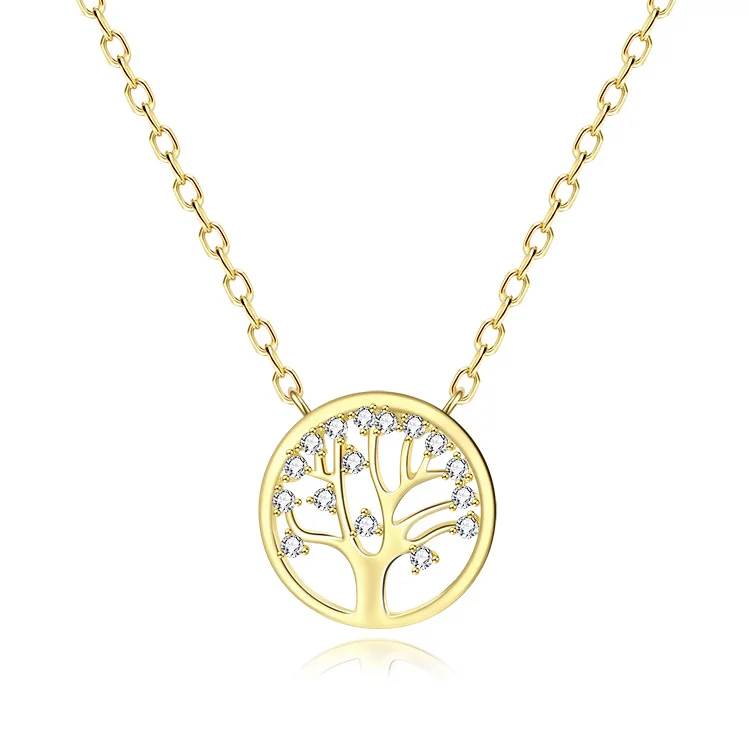 tree shape coin pendant necklace SNS01289