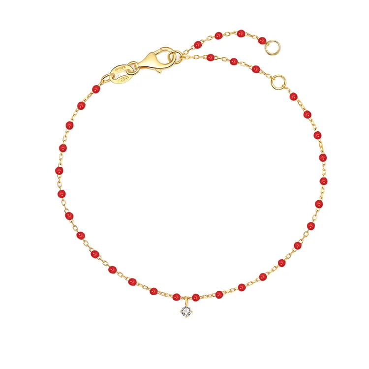 Simple ball bracelet-SBS01350-4
