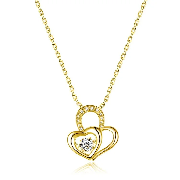 double heart necklace SNS01308