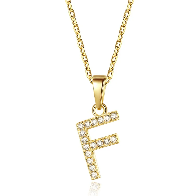 F letter pendant necklace SNS01447