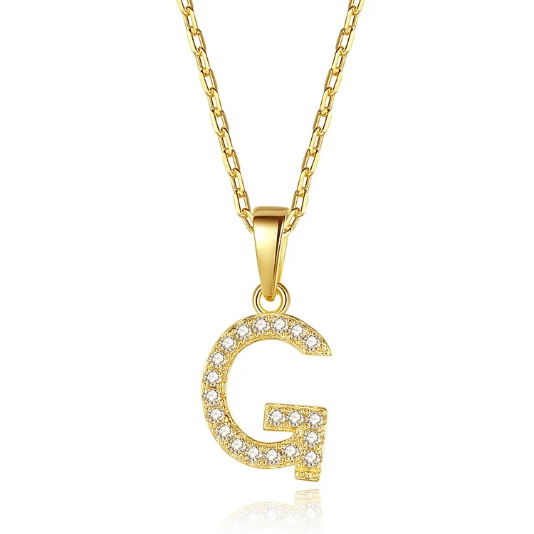 G letter pendant necklace SNS01448