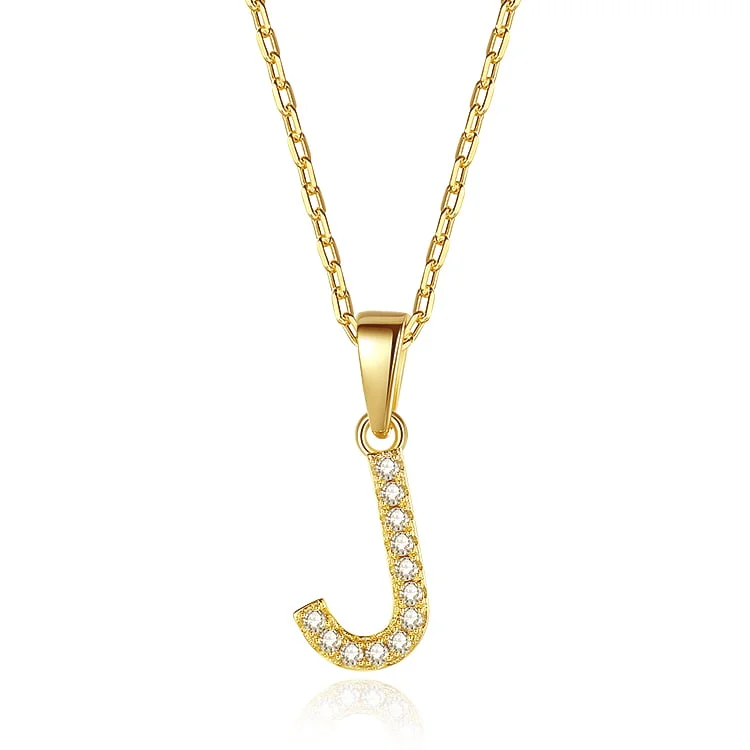 J letter pendant necklace SNS01451