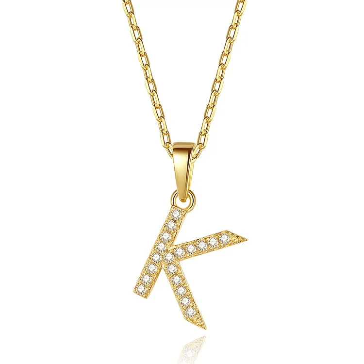 K letter pendant necklace SNS01452