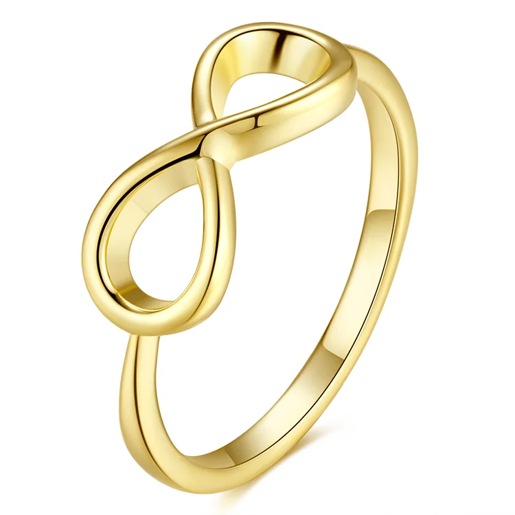 Infinite Loop Light Gold Ring SRS01507