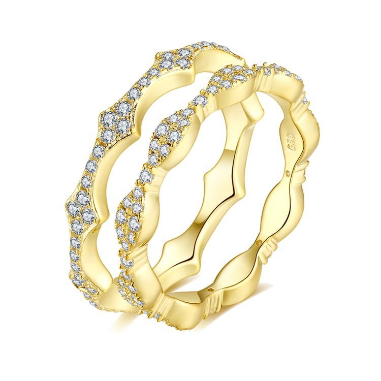 Zircon double ring SRS01396