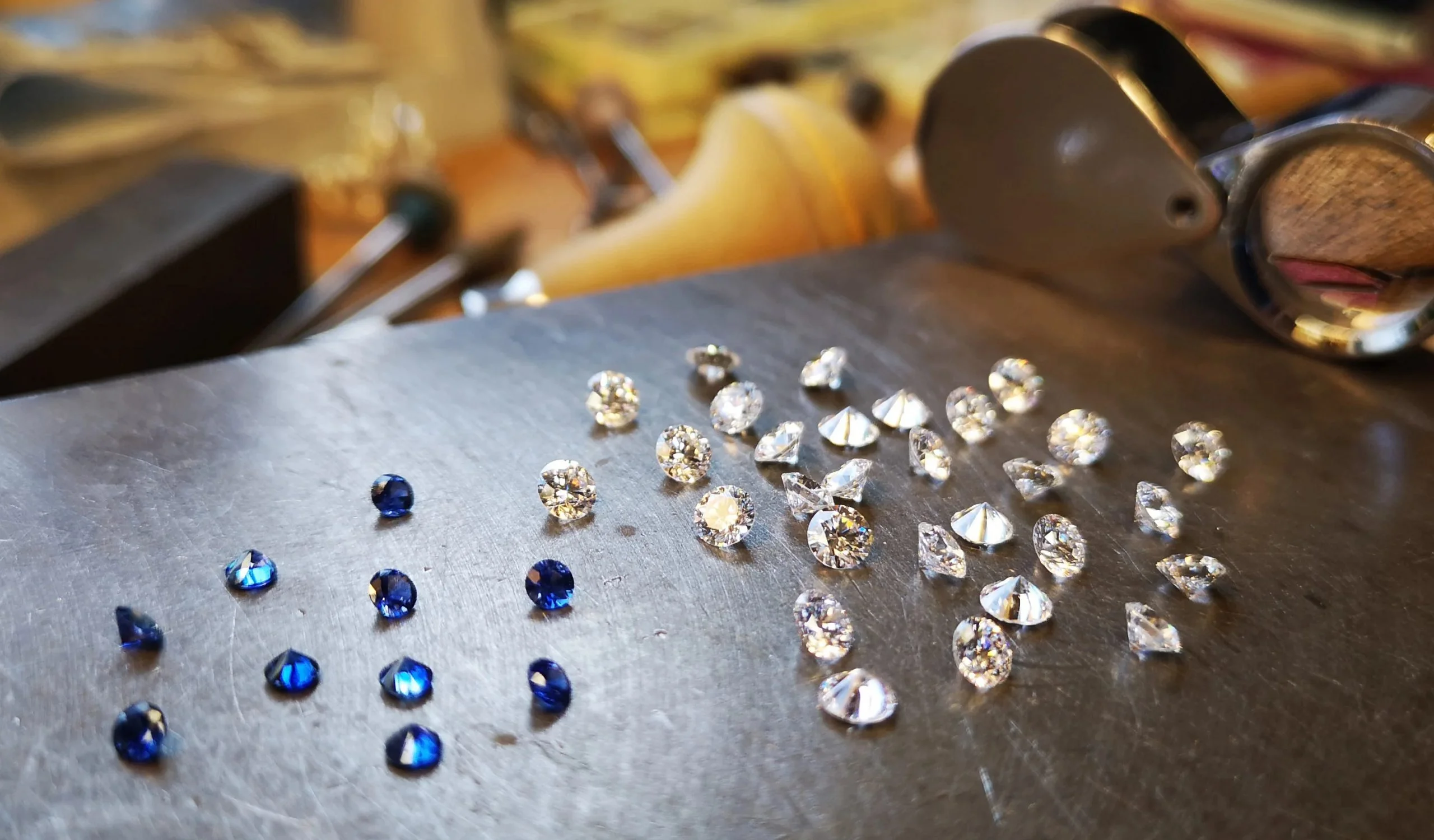 Gemstones custom diamond jewelry