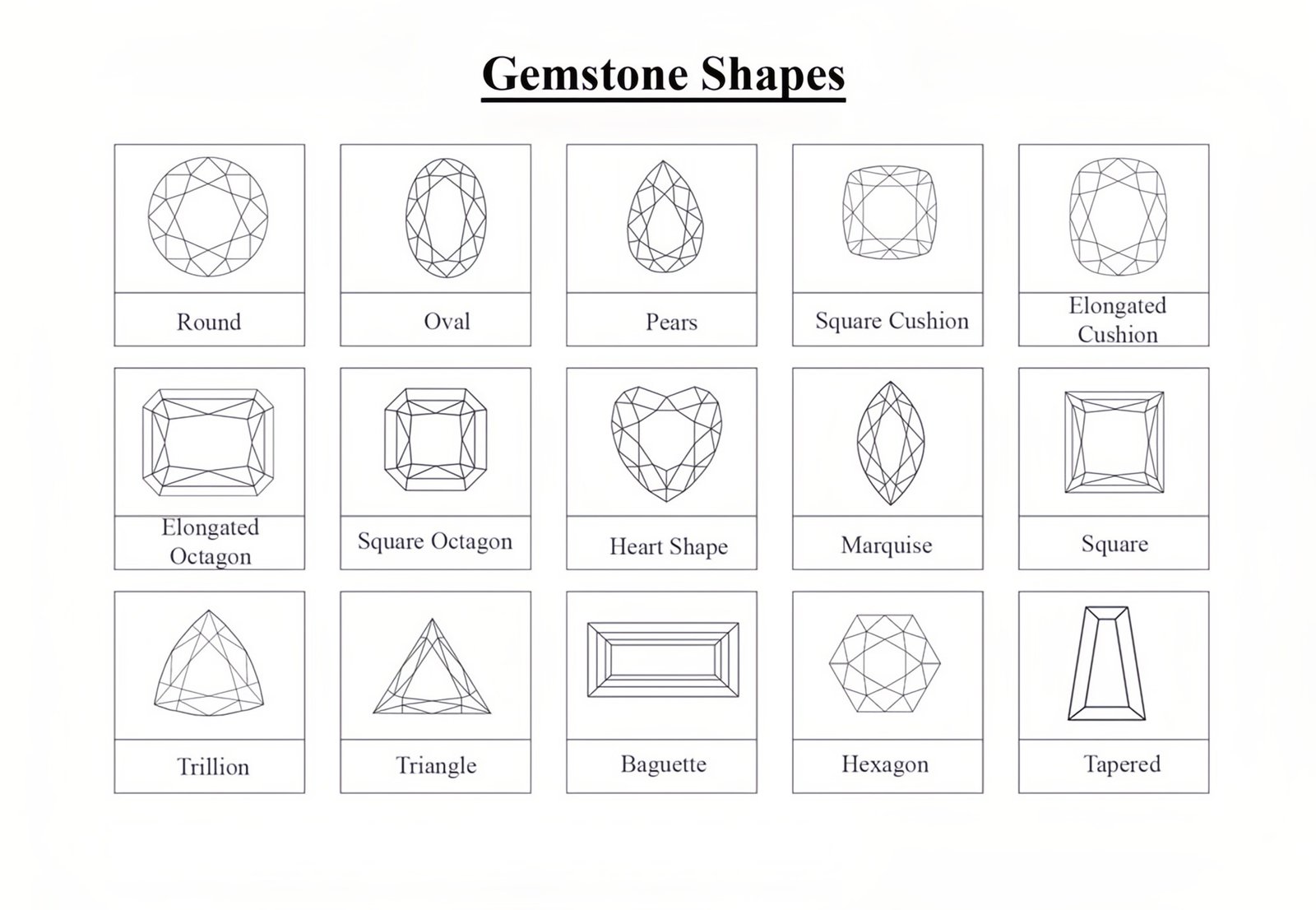What are Common Shapes of Cubic Zirconia