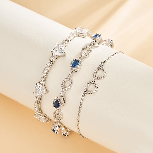 custom silver bracelets chain bracelets