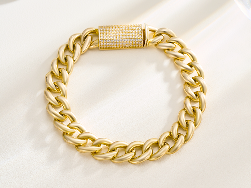gold vermeil bracelets chain bracelets