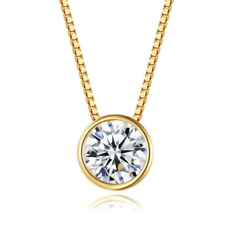 gold plated silver necklace custom sterling silver