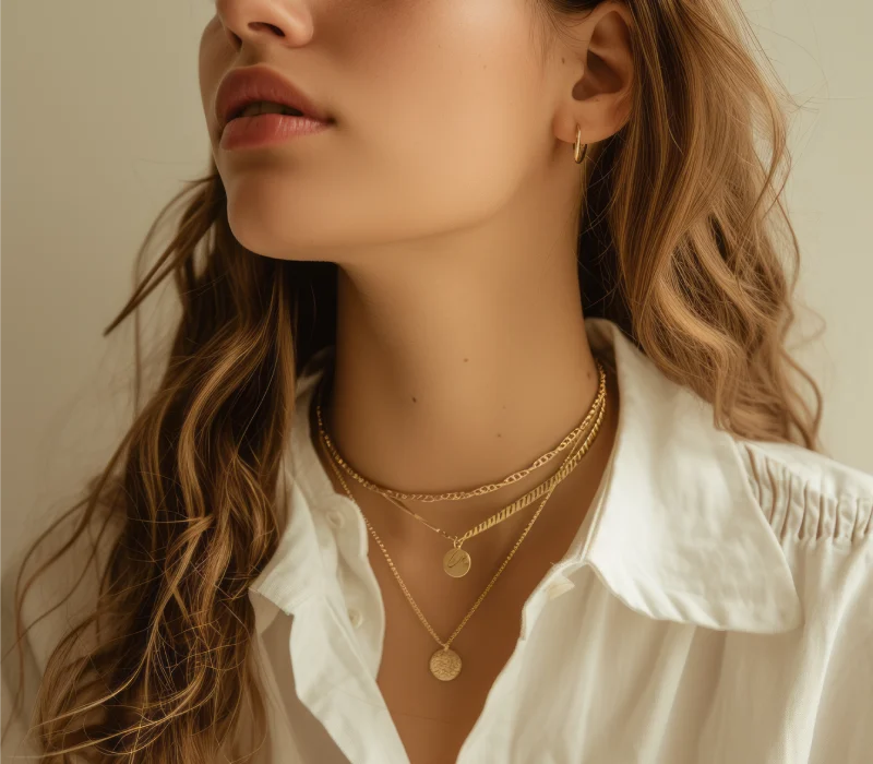 fashion necklace model