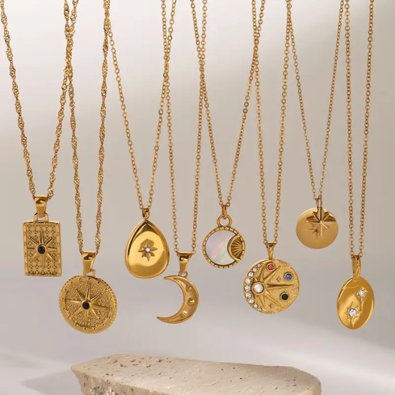 gold plated necklace